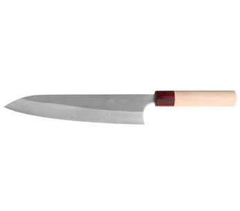 Masakage Yuki Shirogami 2 21cm handgjord japansk kockkniv
