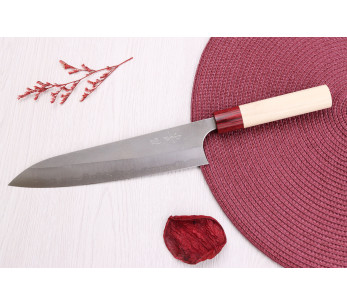 Masakage Yuki Shirogami 2 21 cm håndlaget japansk kokkekniv 2