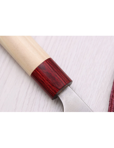 Coltello da cuoco giapponese Masakage Yuki Shirogami 2 21 cm fatto a mano