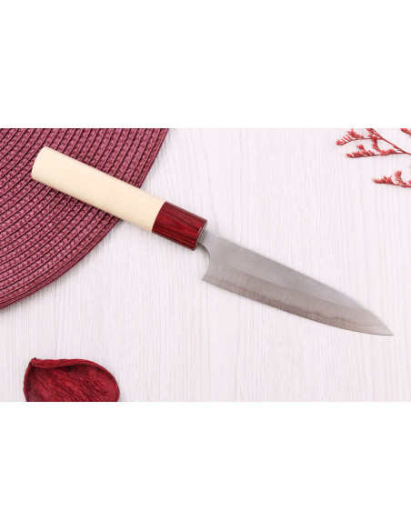 Cuchillo japonés Masakage Yuki Shirogami 2 12cm hecho a mano