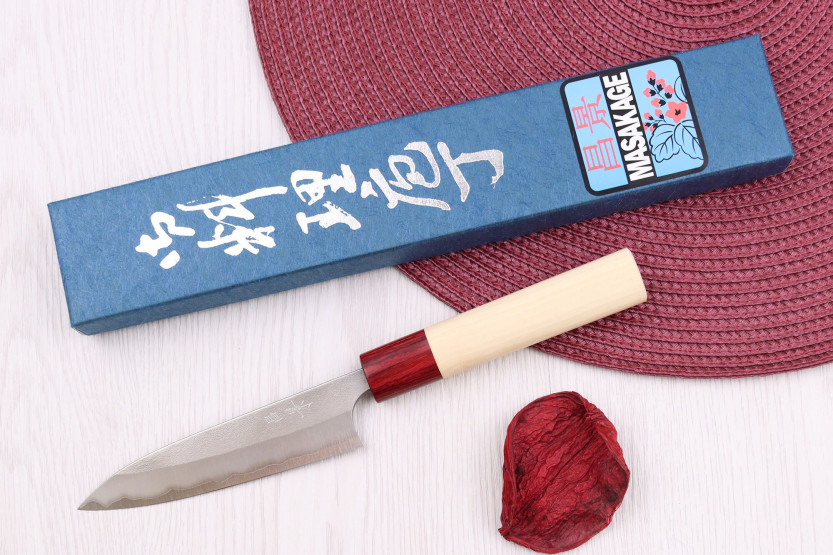 Masakage Yuki Shirogami 2 12cm käsintehty japanilainen yleiskäyttöinen veitsi