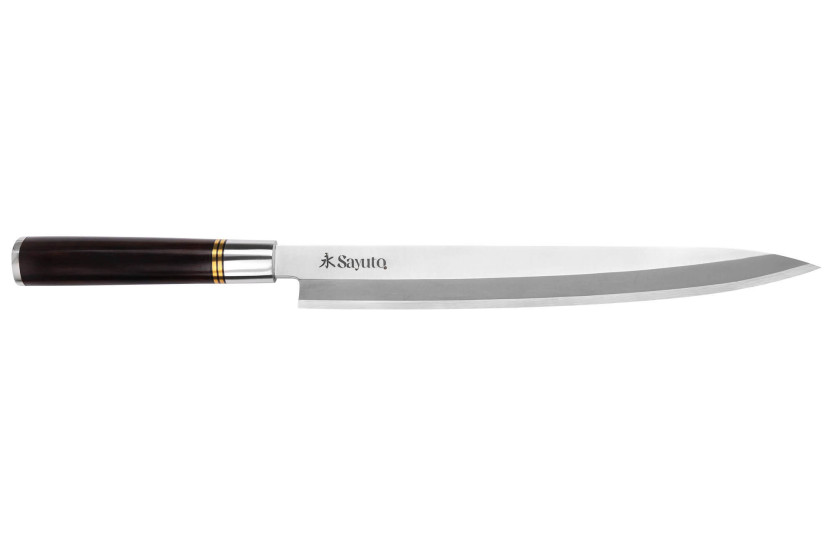 Yanagiba-Messer 27cm Sayuto Ebène 7Cr Griff aus Ebenholz