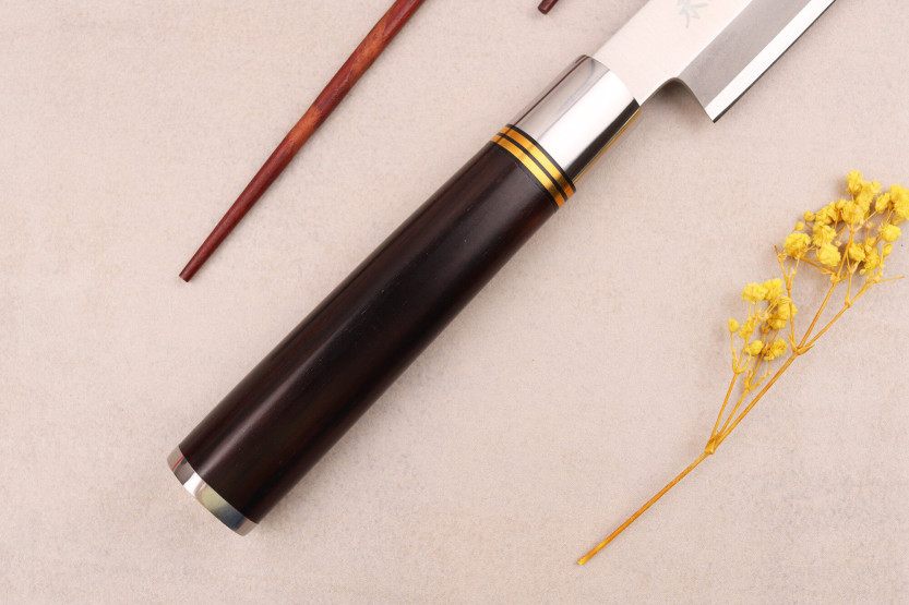 Sayuto 27cm yanagiba mes Ebbenhout 7Cr ebbenhout handvat