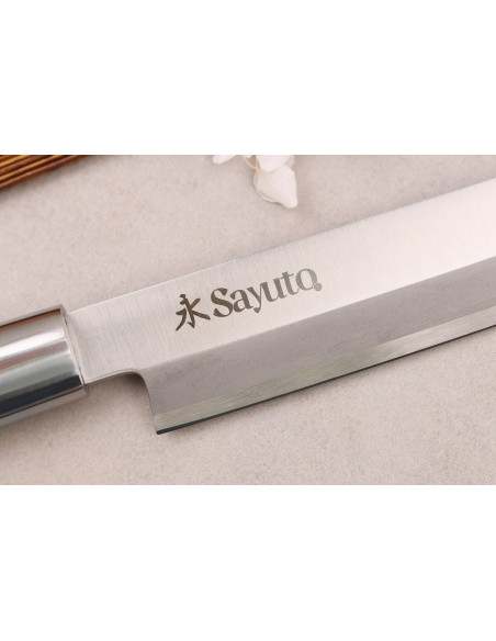 Sayuto 27cm yanagibakniv Ebenholts 7Cr ebenholtshandtag