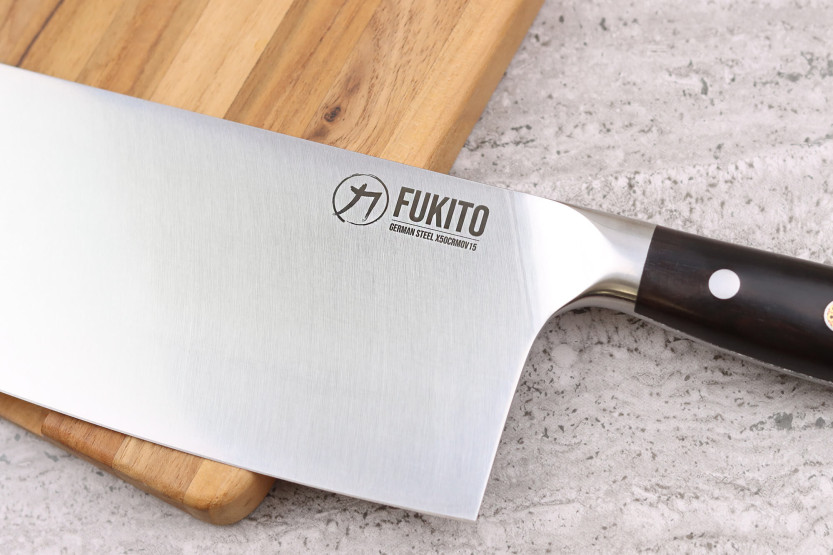 Chinesisches Kochmesser Fukito Ebenholz X50 17,5cm