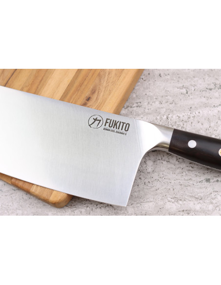Chinesisches Kochmesser Fukito Ebenholz X50 17,5cm