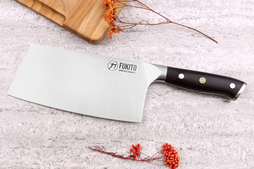 Chinesisches Kochmesser Fukito Ebenholz X50 17,5cm