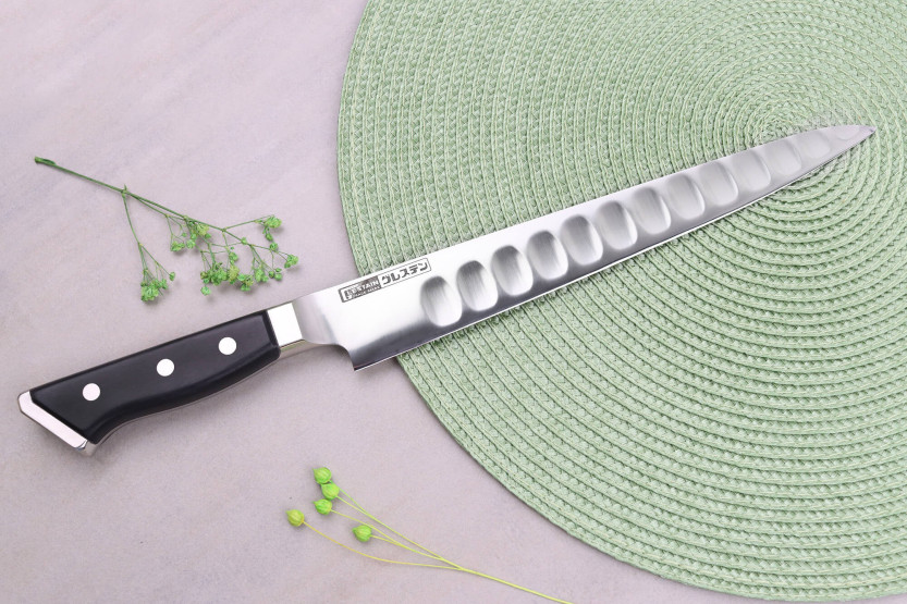 Faca japonesa em favo de mel sujihiki de 24 cm da série K da Glestain