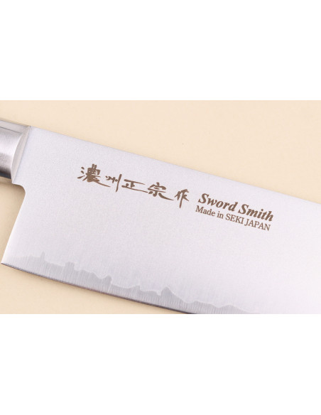 Pakkawood VG10 Satake Brown 17 cm Coltello santoku giapponese San Mai