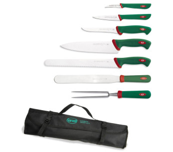 Estuche blando con 8 cuchillos y utensilios profesionales SANELLI Premana 2