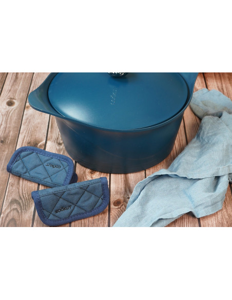 Par de agarraderas de algodón Cookut para l'Incroyable Cocotte para personalizar