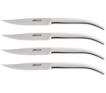 Set med 4 Arcos The Origin-stekknivar i rostfritt stål, slätt blad 11cm