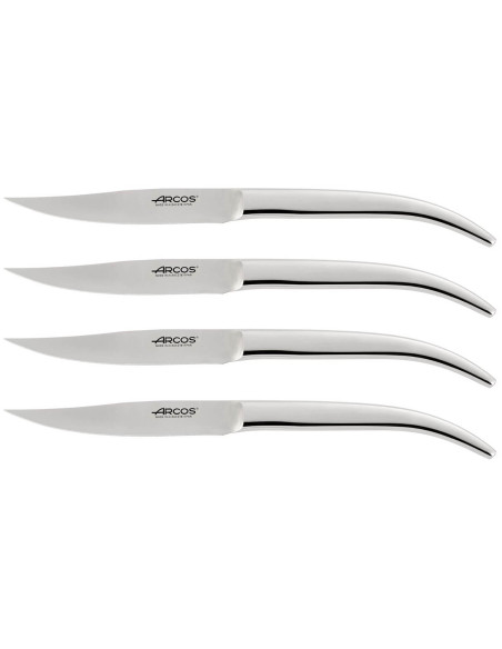 Conjunto de 4 facas para bifes Arcos The Origin em aço inoxidável com lâmina lisa de 11 cm