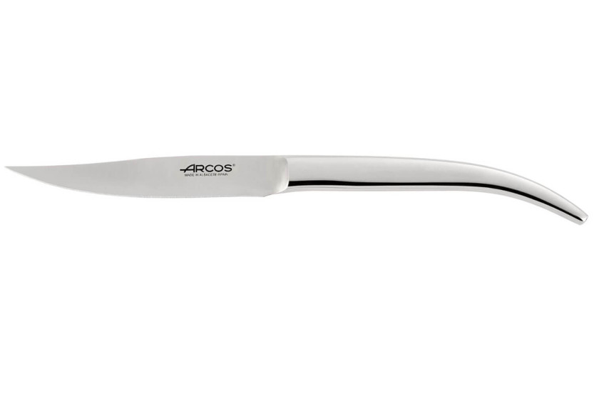 Sæt med 4 Arcos The Origin steakknive i rustfrit stål i ét stykke, glat klinge 11 cm