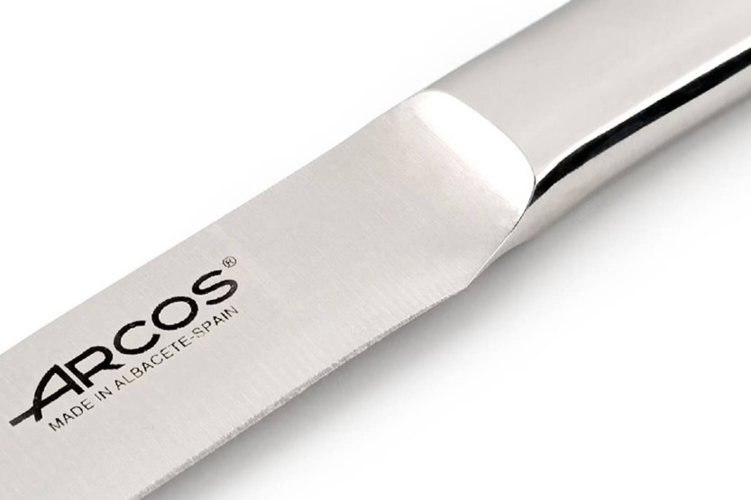 Sæt med 4 Arcos The Origin steakknive i rustfrit stål i ét stykke, glat klinge 11 cm