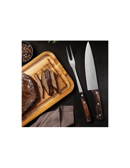 Tramontina Technobois stainless steel cutting fork 33cm