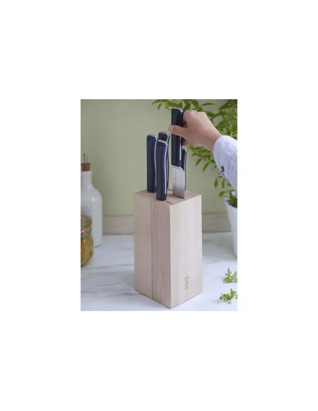 Opinel Intempora beukenhouten blok 5 keukenmessen