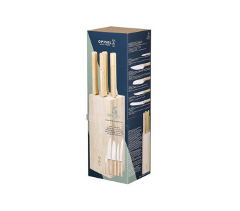 Opinel Parallèle 5-veitsen pyökkipuinen lohko 2