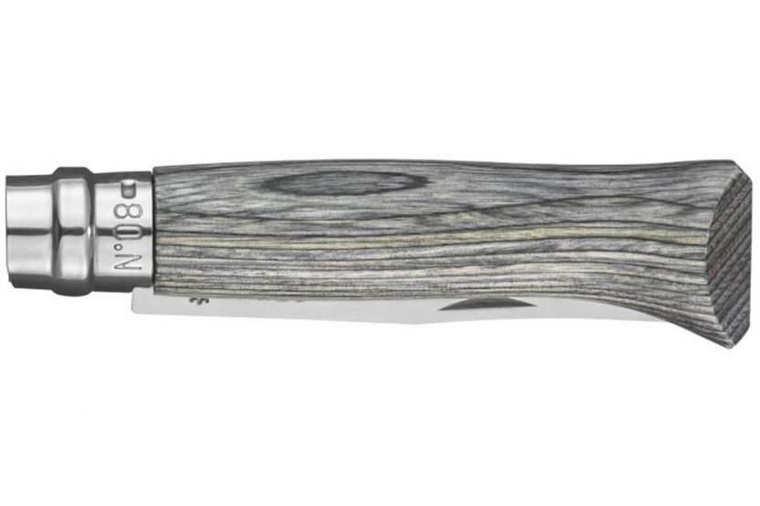 Opinel tradition n°8 lama in acciaio inox 8,5 cm ghiera in betulla lamellare