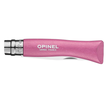 Mon Premier Opinel taittoveitsi n°07 8cm terä fuksia valkopuupuukahva 2