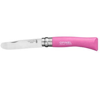 Coltello pieghevole Mon Premier Opinel n°07 lama 8cm manico in carpino fucsia