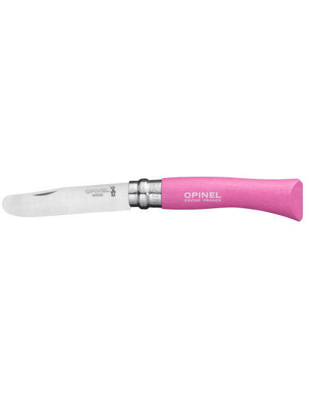 Mon Premier Opinel foldekniv nr. 07 8 cm blad fuchsia hornbjelkehåndtak