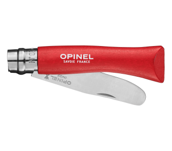 Mon Premier Opinel folding knife n°07 8cm blade red hornbeam handle 2