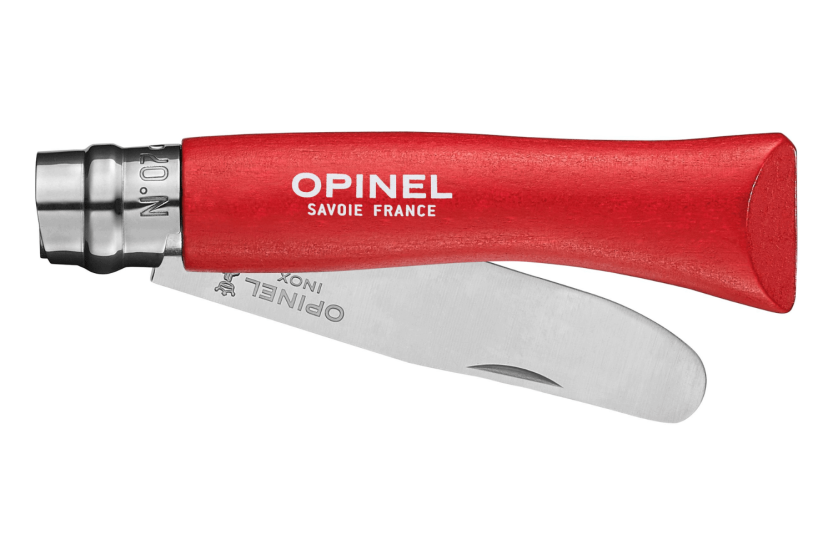 Mon Premier Navaja Opinel n°07 8cm hoja mango carpe rojo