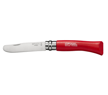 Mon Premier Opinel folding knife n°07 8cm blade red hornbeam handle