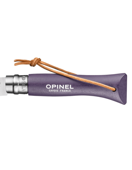 Opinel Baroudeur Colorama folding knife n°06 7cm blade grey violet hornbeam handle