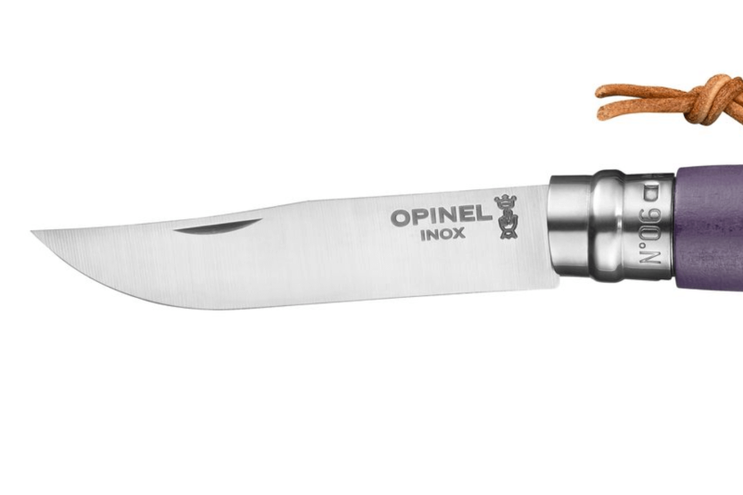 Canivete Opinel Baroudeur Colorama n°06 7cm lâmina cinzenta violeta cabo hornbeam
