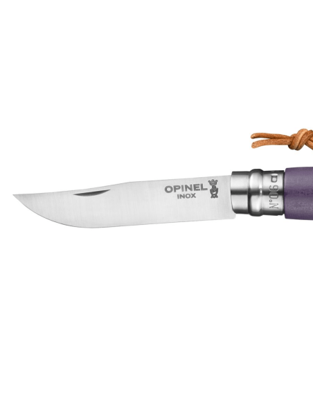 Opinel Baroudeur Colorama coltello pieghevole n°06 lama 7cm manico in carpino grigio viola