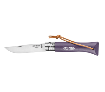 Canivete Opinel Baroudeur Colorama n°06 7cm lâmina cinzenta violeta cabo hornbeam