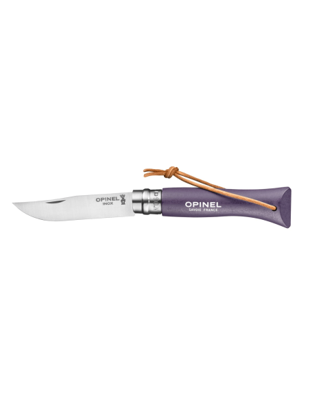 Canivete Opinel Baroudeur Colorama n°06 7cm lâmina cinzenta violeta cabo hornbeam