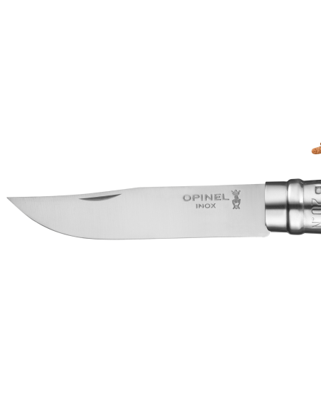Opinel Baroudeur Colorama coltello pieghevole n°07 lama 8cm manico in corno blu ciano