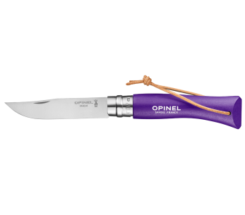Opinel Baroudeur Colorama taittoveitsi n°07 8cm terä violetti sarvi kahva