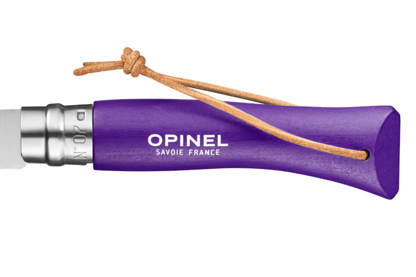 Opinel Baroudeur Colorama coltello pieghevole n°07 lama 8cm manico in corno viola
