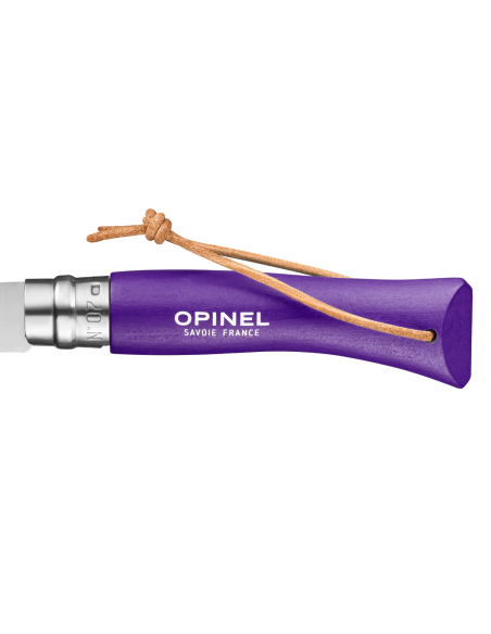 Opinel Baroudeur Colorama folding knife n°07 8cm blade violet horn handle