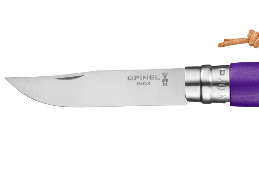 Opinel Baroudeur Colorama folding knife n°07 8cm blade violet horn handle