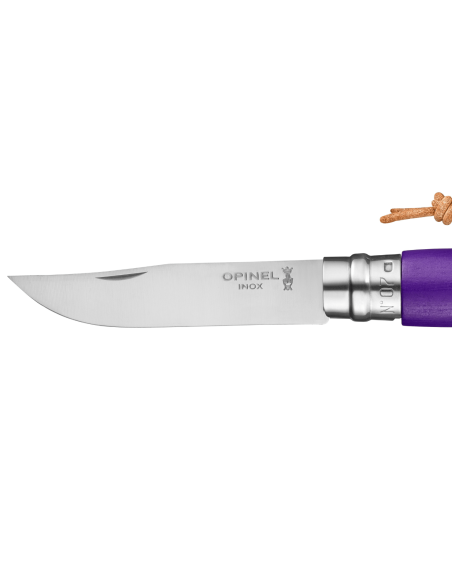 Opinel Baroudeur Colorama taittoveitsi n°07 8cm terä violetti sarvi kahva