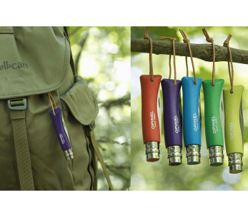 Navaja Opinel Baroudeur Colorama n°07 8cm hoja mango cuerno violeta 2