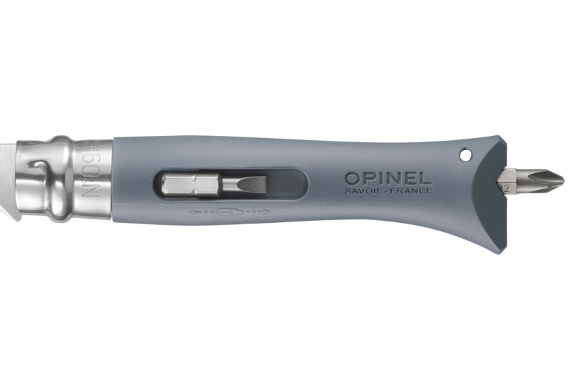 Opinel Bricolage taittoveitsi n°09 8cm terä harmaa polyamidikahva