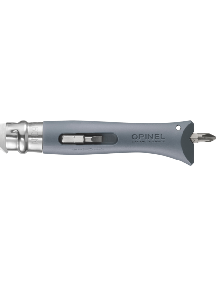 Navaja Opinel Bricolage n°09 8cm hoja mango poliamida gris