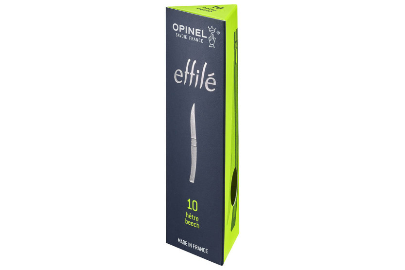 Opinel Effilé n°10 folding knife 10cm blade beech handle