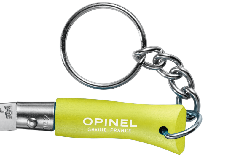 Canivete dobrável Opinel Colorama chaveiro n°02 3,5cm lâmina cabo anis charme