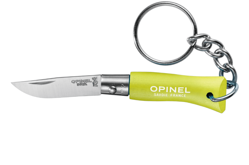 Opinel foldekniv Colorama nøglering n°02 3,5 cm klinge anis charm håndtag