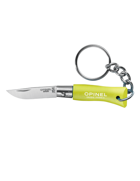 Opinel vouwmes Colorama sleutelhanger n°02 3.5cm lemmet anijs charm handgreep