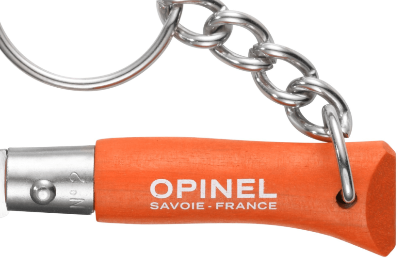 Opinel taittoveitsi Colorama avaimenperä n°02 3.5cm terä oranssi charmi kahva