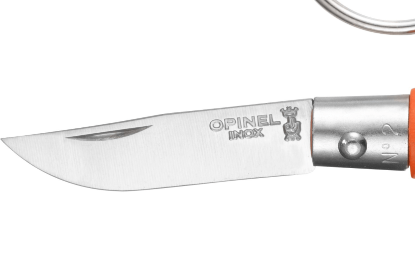 Klappmesser Opinel Schlüsselanhänger Colorama n°02 Klinge 3,5cm Griff Charme orange