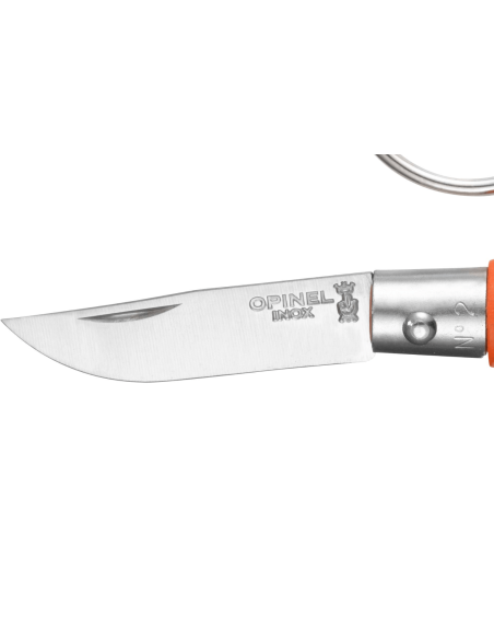 Opinel folding knife Colorama keyring n°02 3.5cm blade orange charm handle